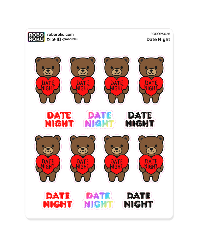 Date Night - Planner Stickers