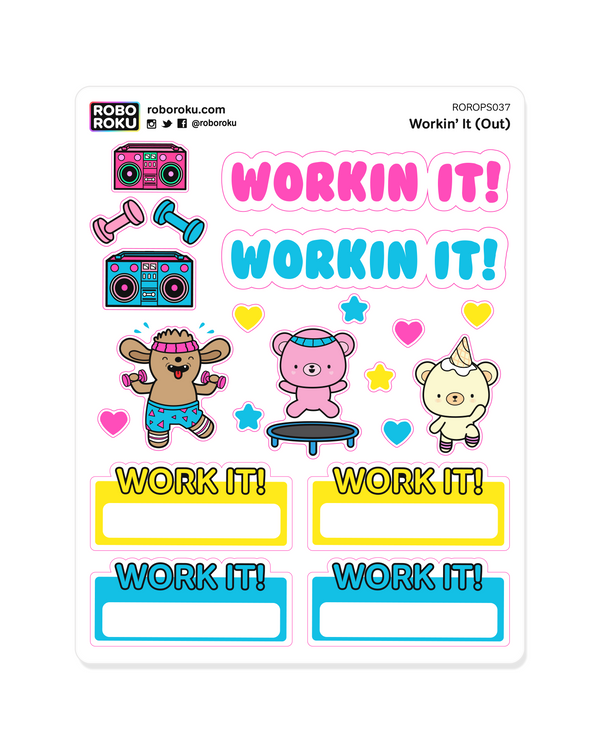 Workin' It (Out) - Planner Stickers