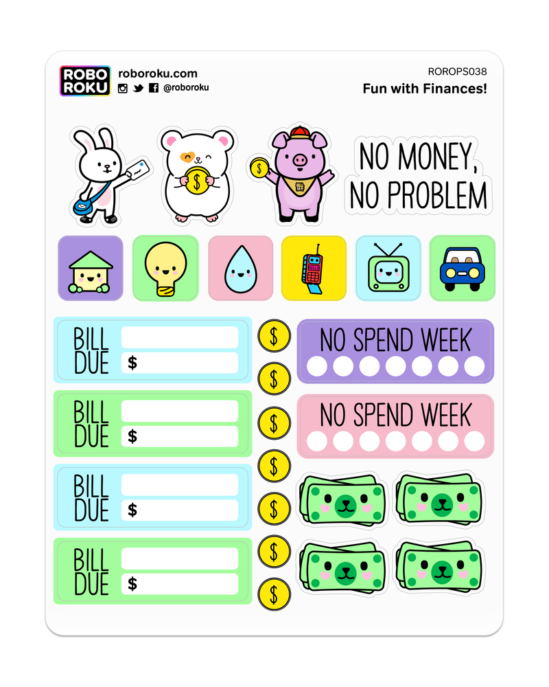 Fun with Finances! - Planner Stickers