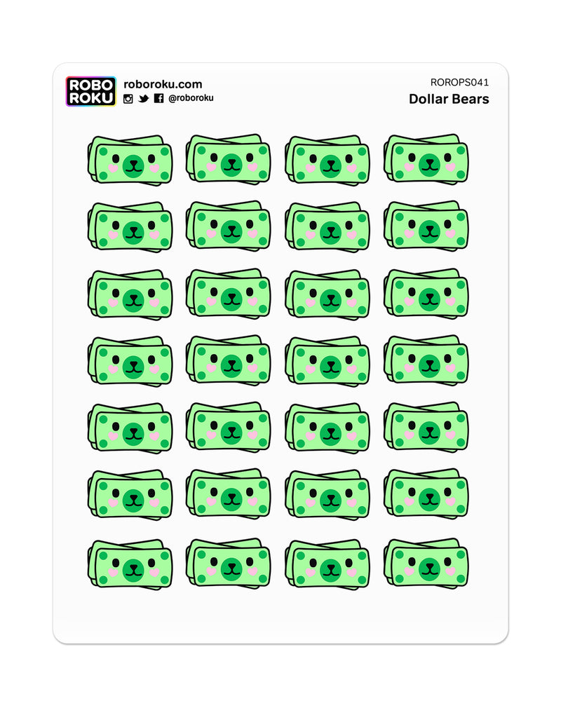 Dollar Dollar Bears Pay Day - Planner Stickers – Robo Roku dollar-dollar-bears-pay-day-planner-stickers-robo-roku