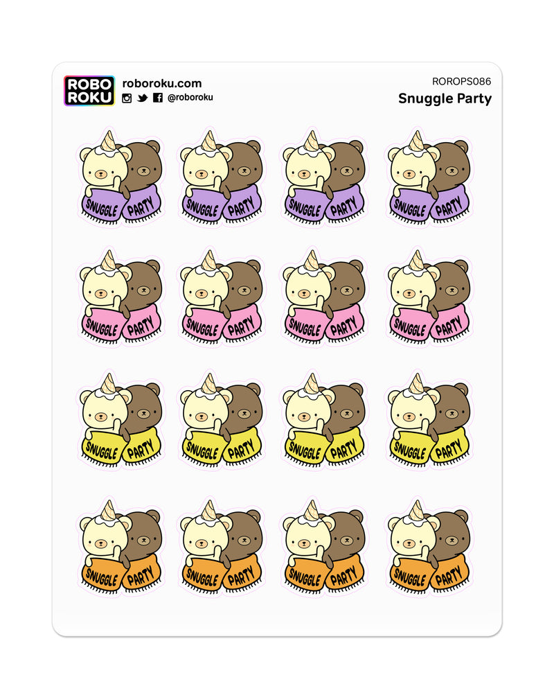 Snuggle Party - Planner Stickers