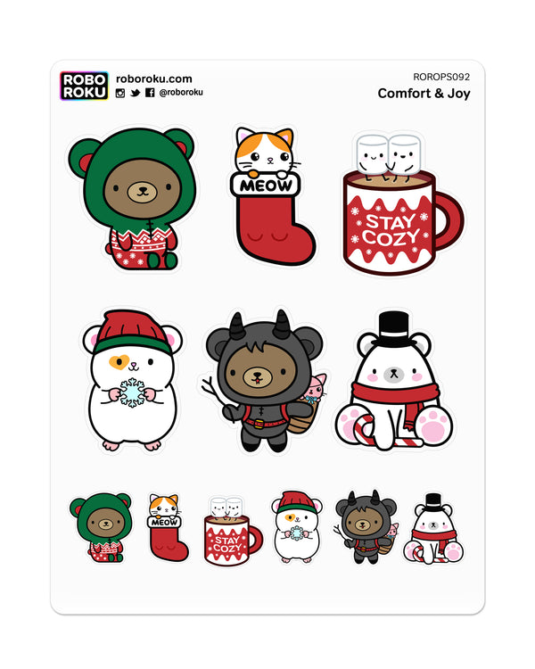 Comfort & Joy Cozy Holiday - Planner Stickers