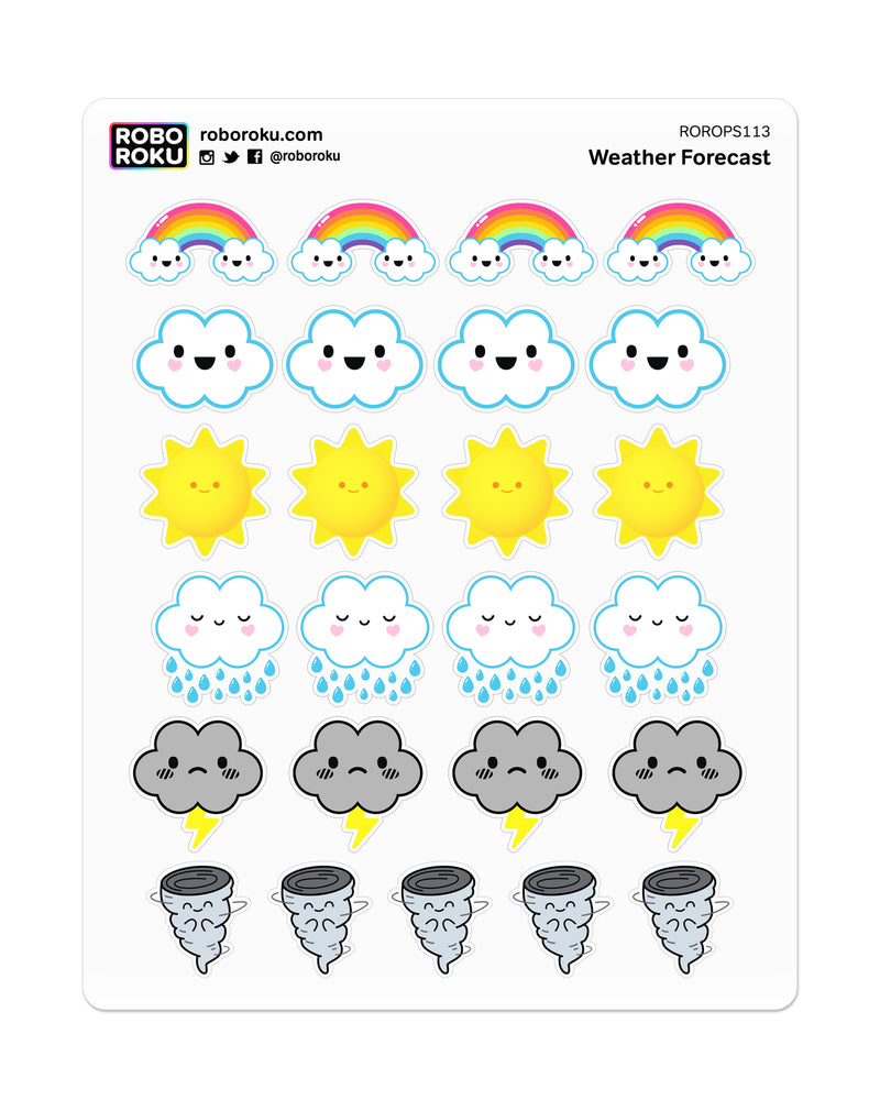 Weather Forecast - Planner Stickers