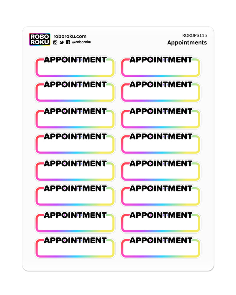 appointments-planner-stickers-robo-roku for Free Printable Appointment Planner Stickers Appointments - Planner Stickers – Robo Roku for Free Printable Appointment Planner Stickers