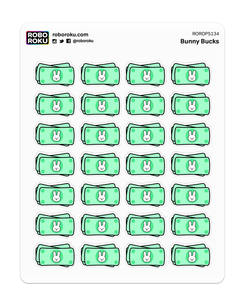 Bunny Bucks Payday - Kawaii Planner Stickers – Robo Roku bunny-bucks-payday-kawaii-planner-stickers-robo-roku
