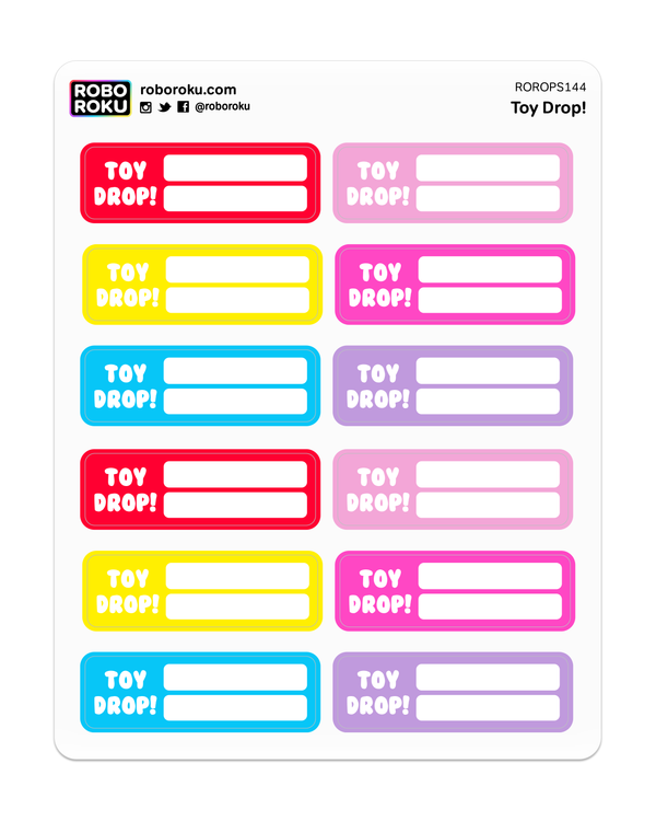 Toy Drop - Planner Stickers
