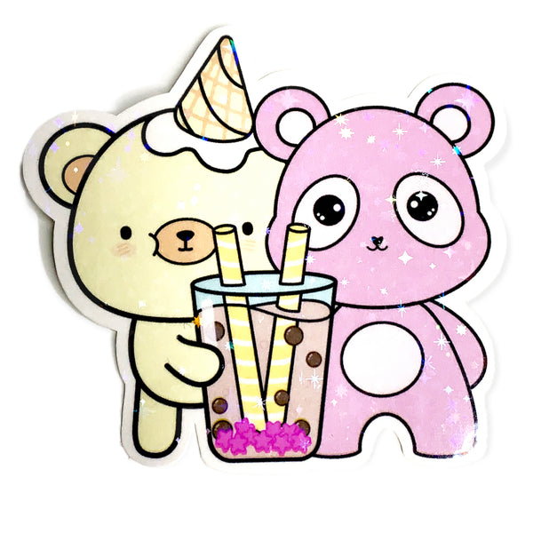 Ice Cream & Mochi Bear - CharmsLOL x Robo Roku Twinkle Sticker