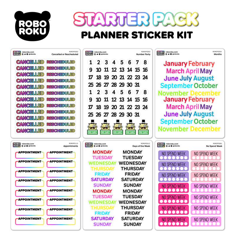 Planner Starter Pack Sticker Kit