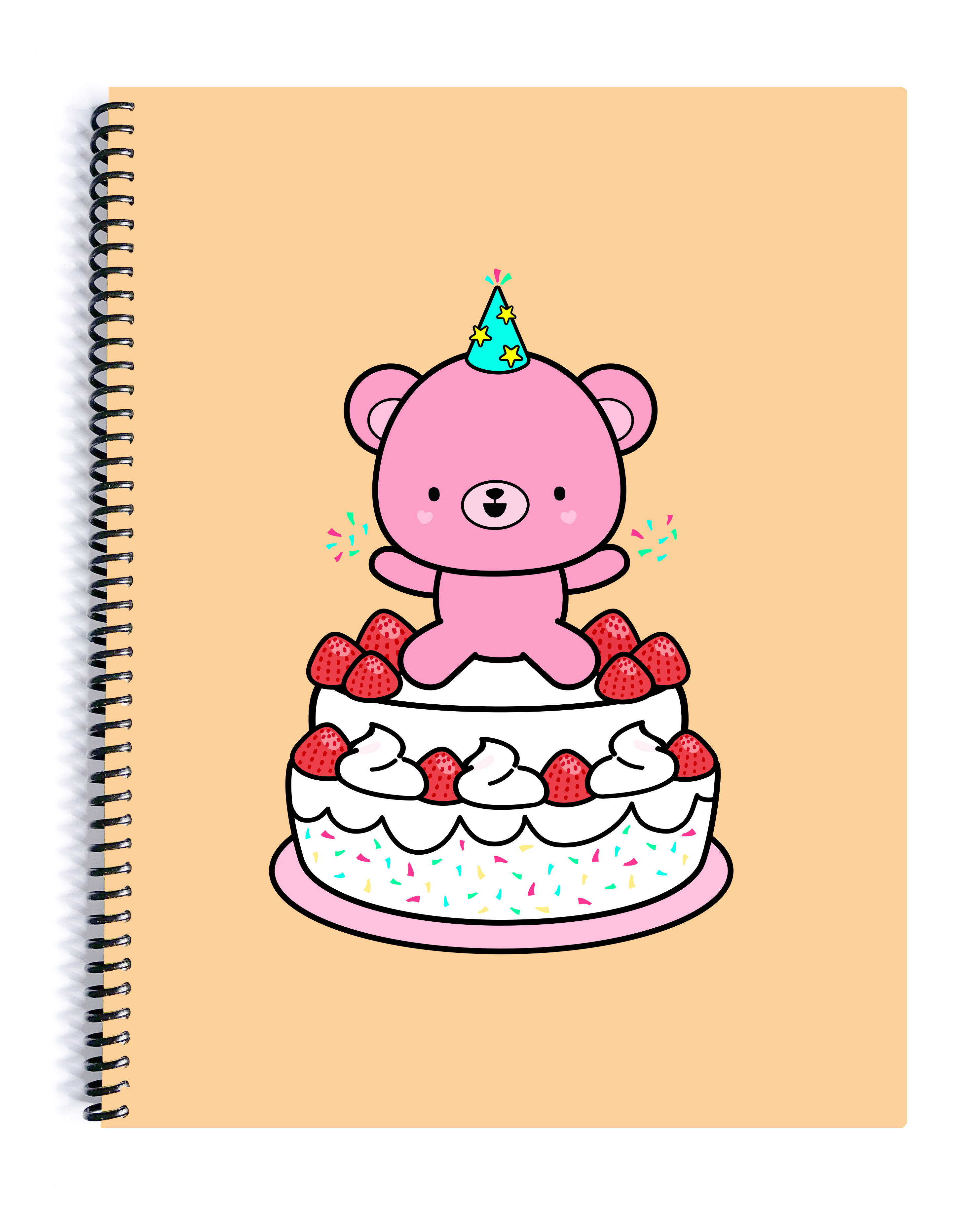 Cake Bear Spiral Notebook – Robo Roku